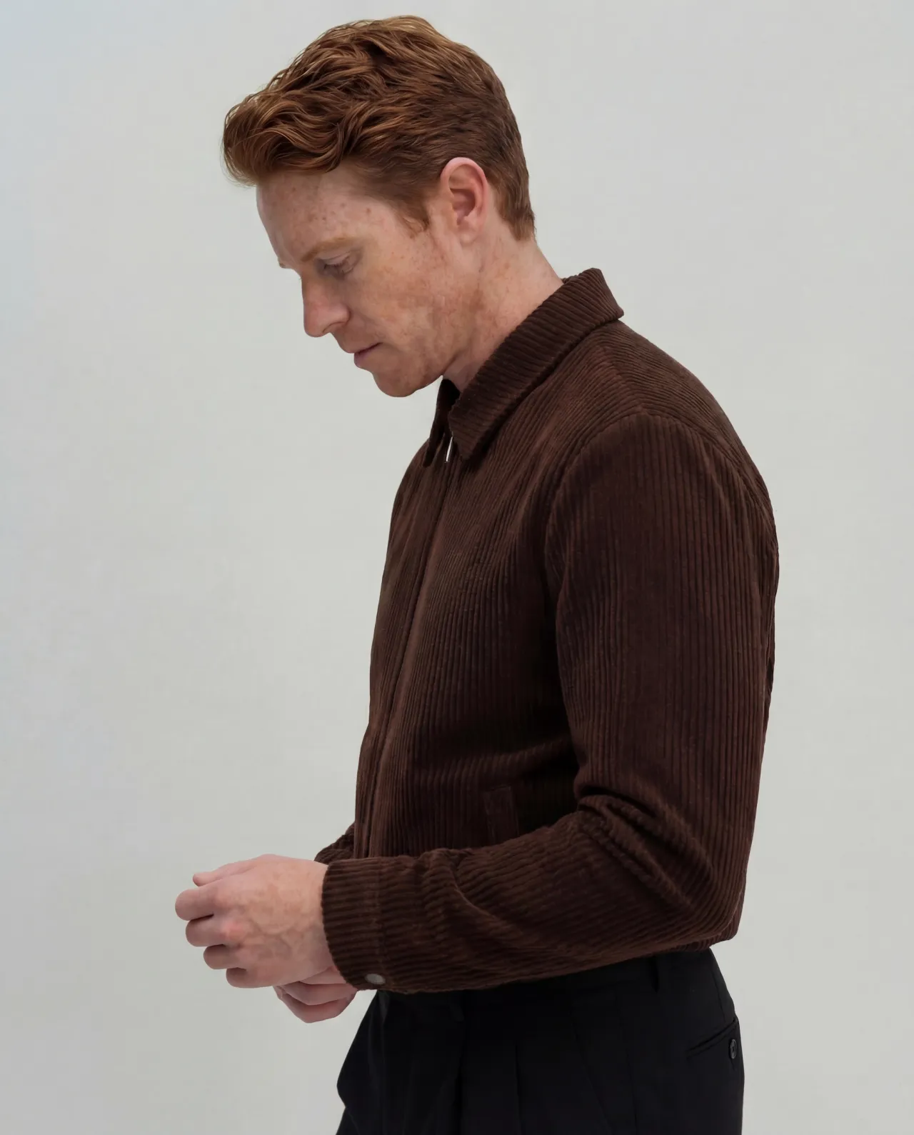 Brown Corduroy Flight Jacket